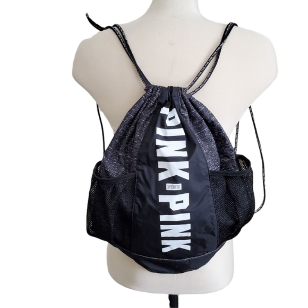 Pink Drawstring Backpack